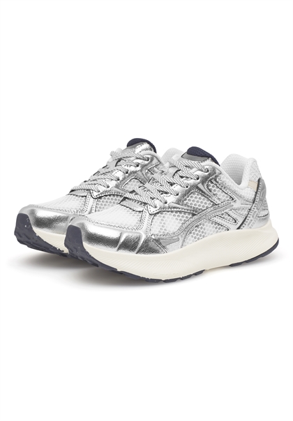 Woden Sneakers Freja Metallic - 039 Silver